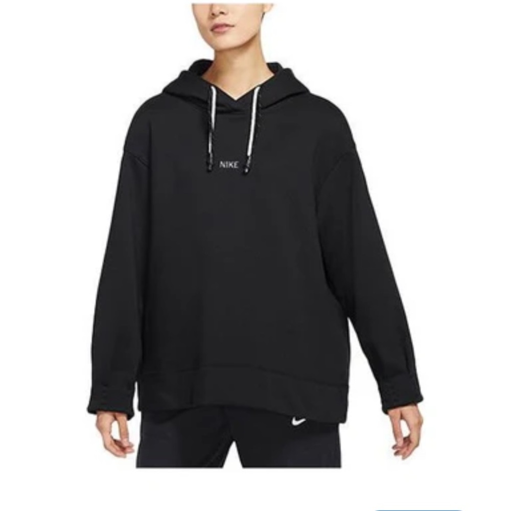 Nike Black Fleece Oversized Hoodie with embroidery: Size small